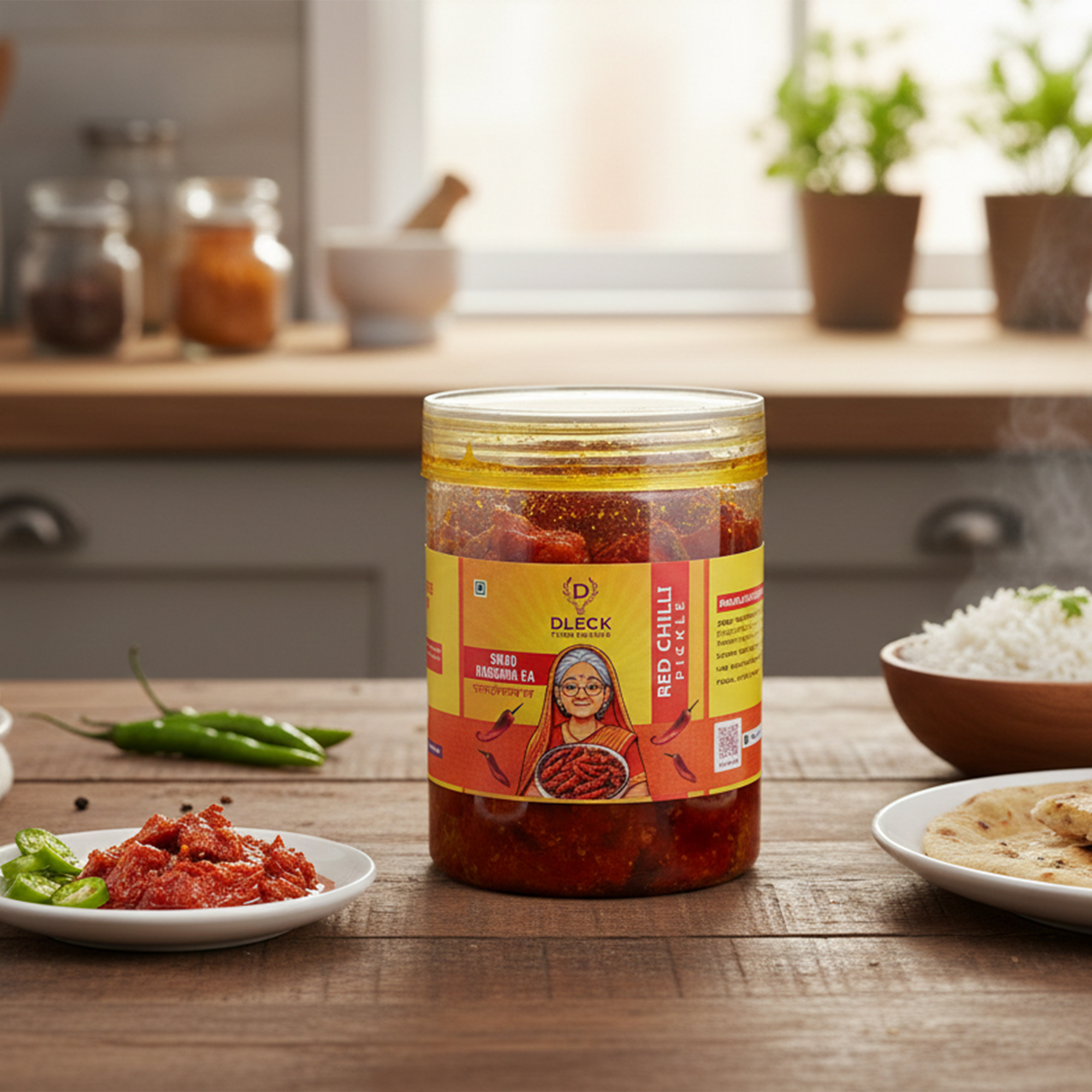 DLECK Red Chilli PIckle 1 KG DLECK Red Chilli PIckle 1 KG