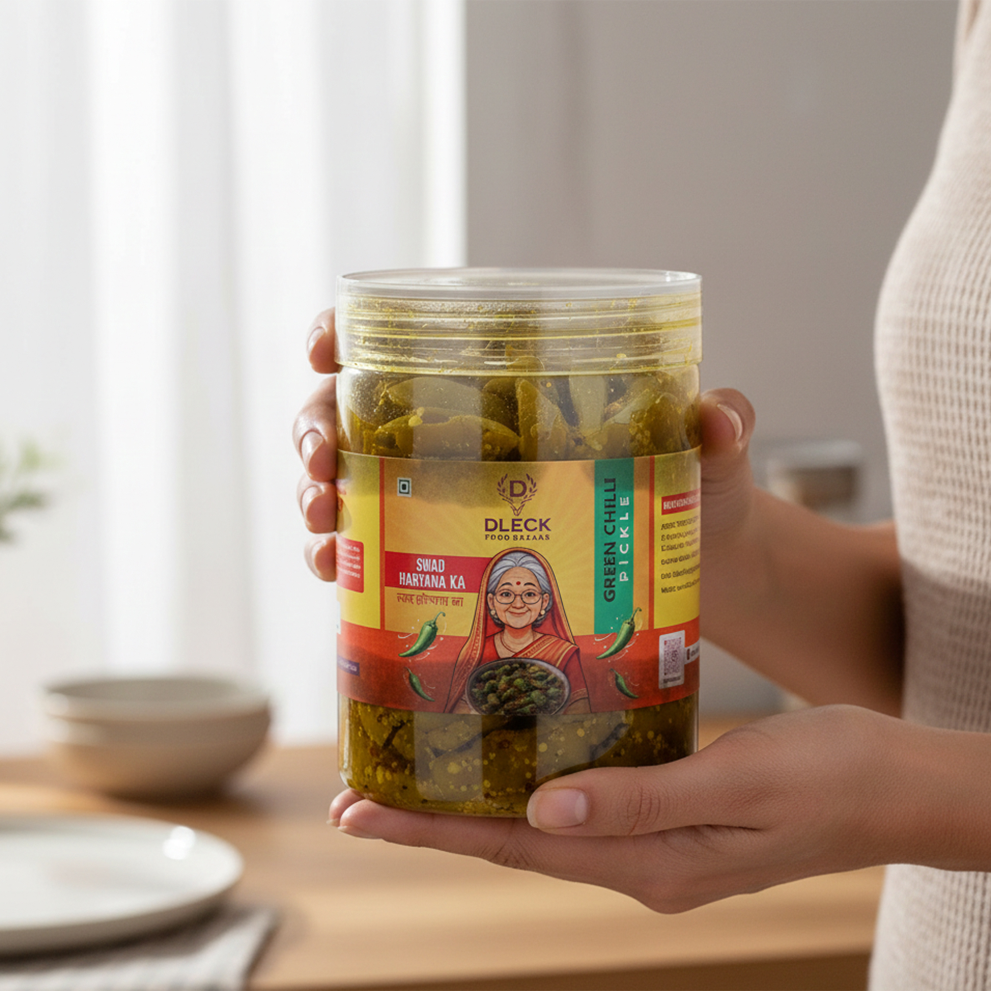 DLECK Green Chilli Pickle 1 KG DLECK Green Chilli Pickle 1 KG