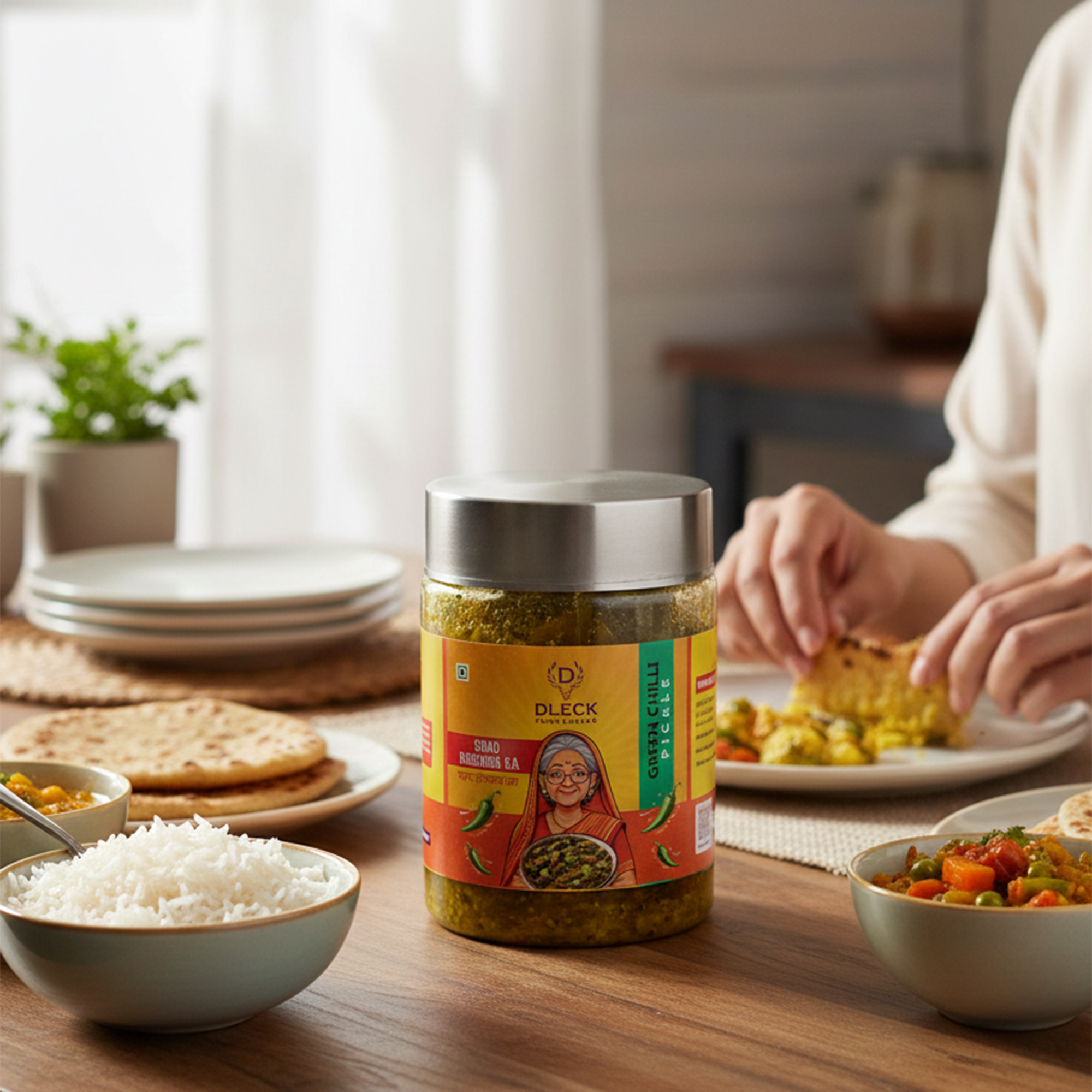 DLECK Green Chilli Pickle 500 grm DLECK Green Chilli Pickle 500 grm