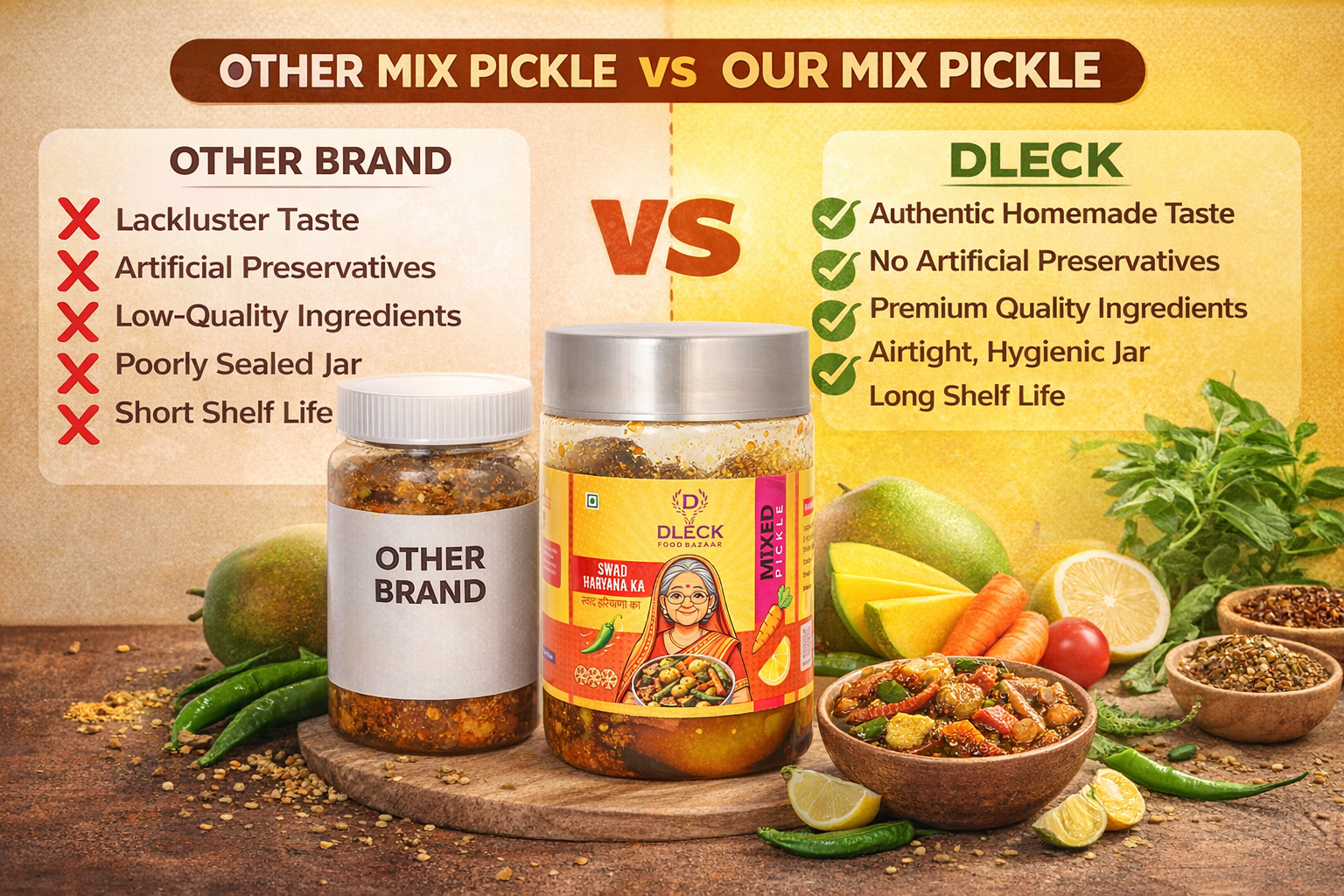 DLECK Mixed Pickle 500 grm DLECK Mixed Pickle 500 grm